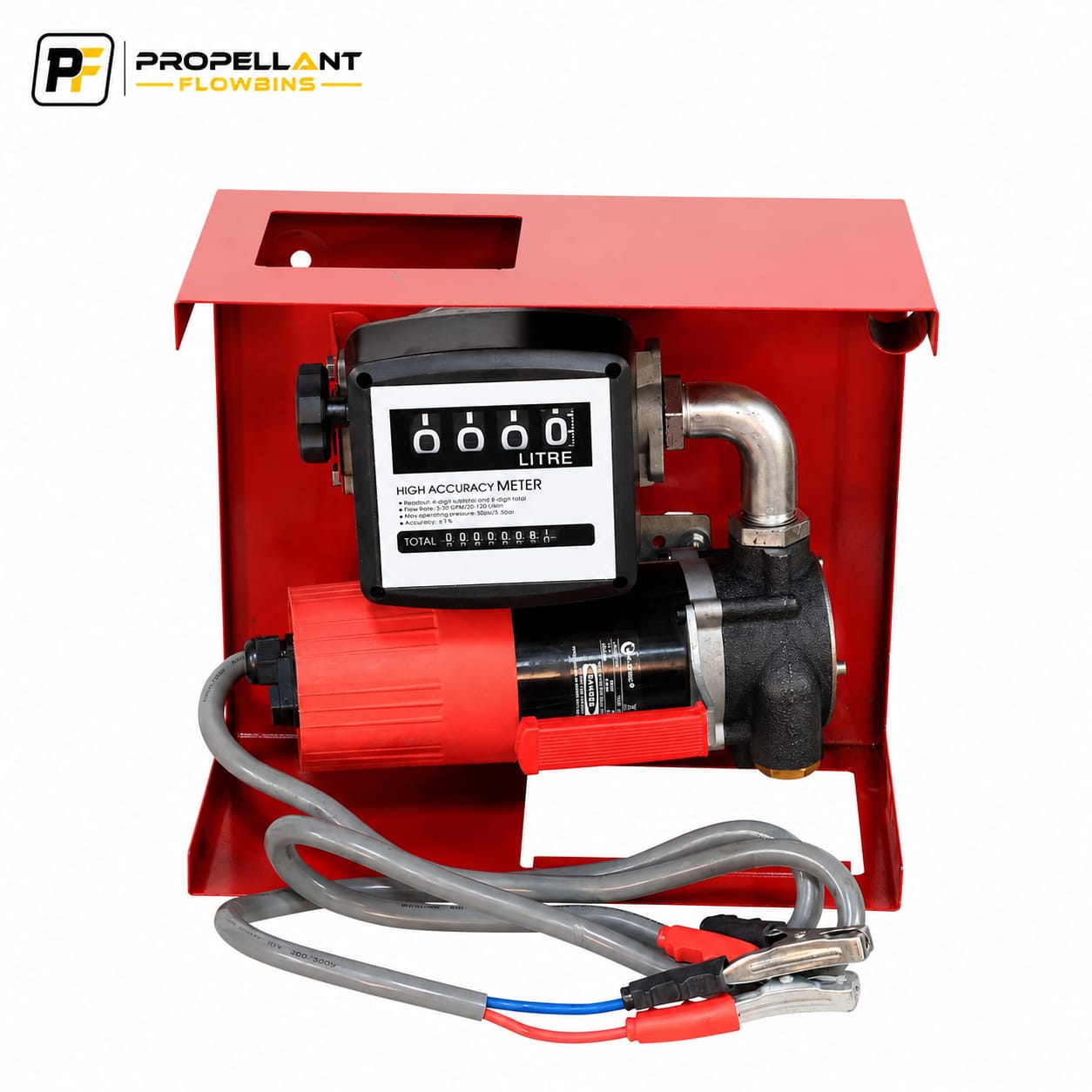 12V Diesel Transfer Pumpset 80LPM – Auto Stop Nozzle, Meter & Hose Included