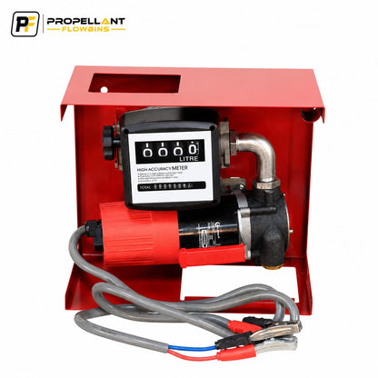 12V Diesel Transfer Pumpset 80LPM – Auto Stop Nozzle, Meter & Hose Included