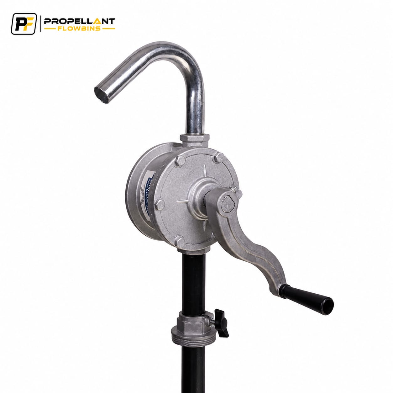 Aluminium Diesel Hand Rotary Pump – 660mm Inlet Pipe for Drums & Tanks