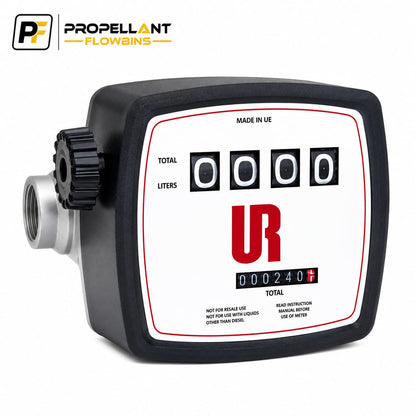 4-Digit Mechanical Diesel Flow Meter – Oscillating Disc for Accurate Fuel Measurement