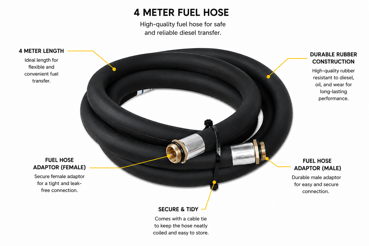 25mm Diesel Discharge Hose – High-Flow Fuel Transfer Hose for Pumps & Flowbins