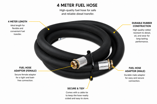 25mm Diesel Discharge Hose – High-Flow Fuel Transfer Hose for Pumps & Flowbins