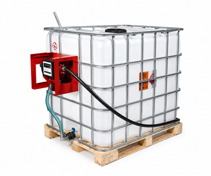 1000L IBC Diesel Flowbin Standard – 12V 45LPM Pump with Regulatory Signage